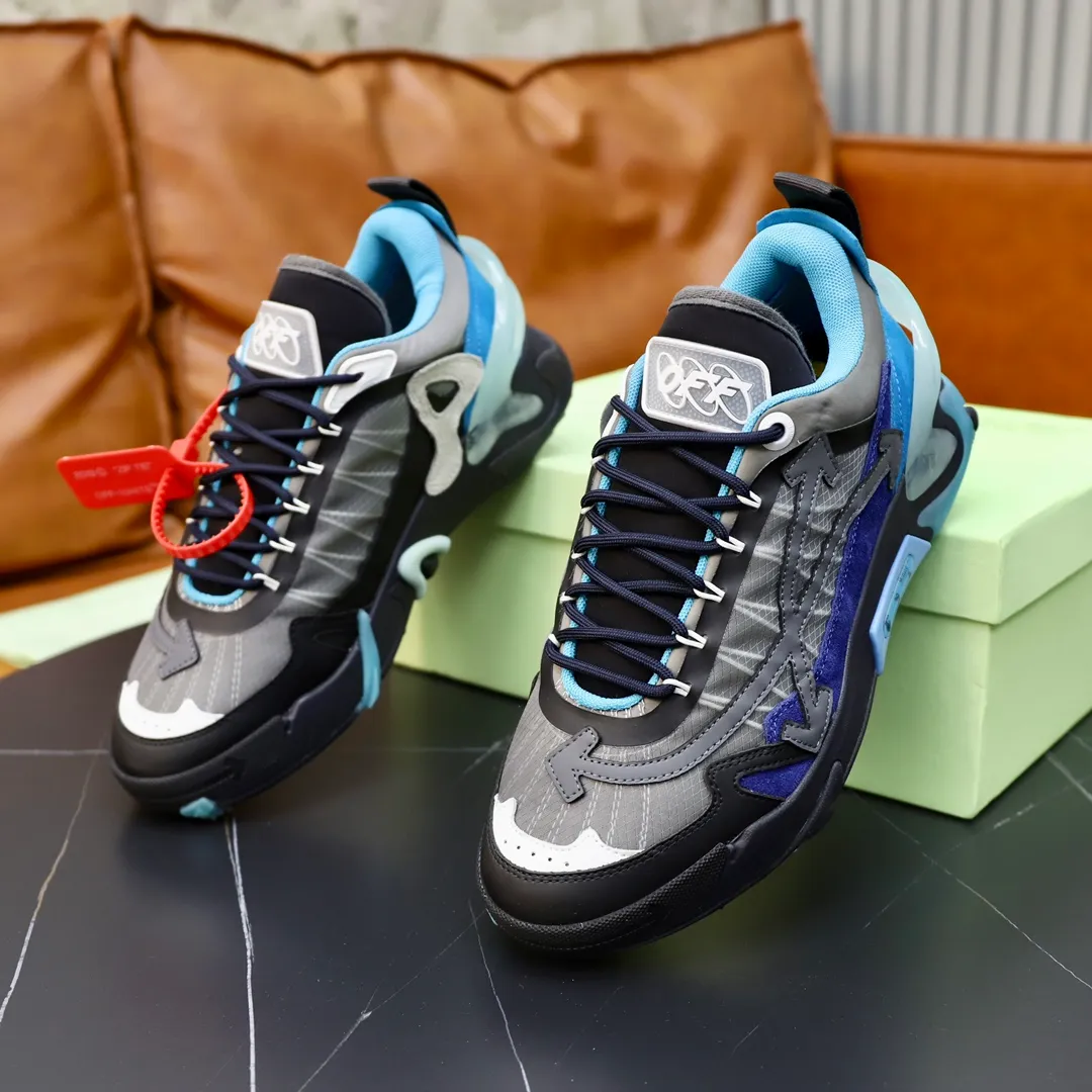 Men's shoes: 330💶[off-white]👫 Original one-to-one replica, high-end quality🥳The latest model has not been listed on the official website yet, the top version. Fabric: Imported open-edge beaded laminated leather Lining: Imported breathable mesh Outsole: Original foam soft, light and wear-resistant Imported TPU combination sole Male 38-44 (customized at 45)